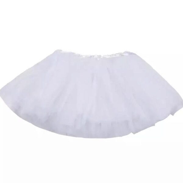 White Tutu Skirt - Sewn Pettiskirt Satin Waist Sizes 2T - Girls 12
