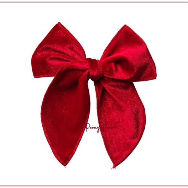 Velvet Fable Bow Hair Clip 4th Of July - Girls Accessories